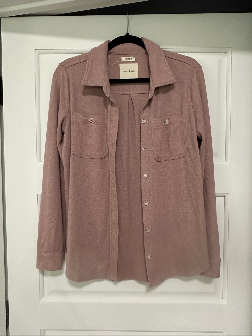 Dusty Rose Button-Up Shacket